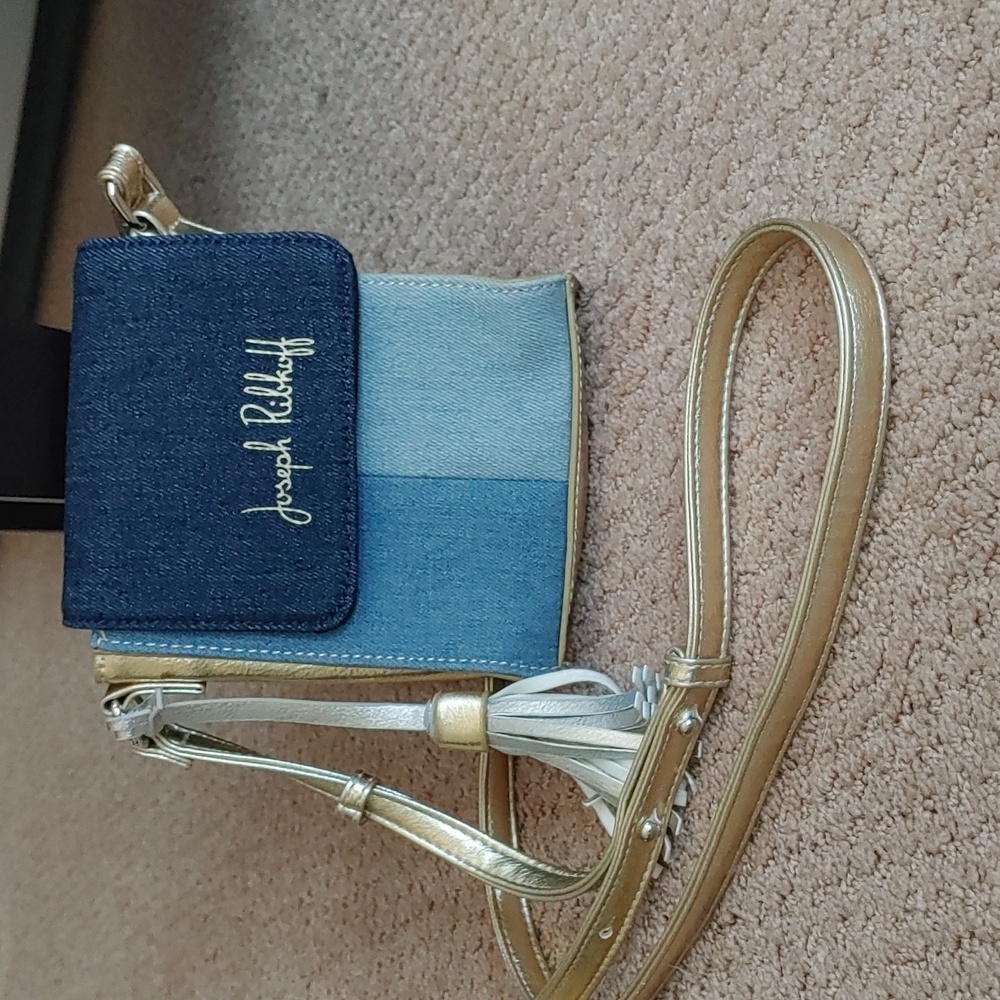 JOSEPH RIBKOFF Stylish Denim Cross Body Bag